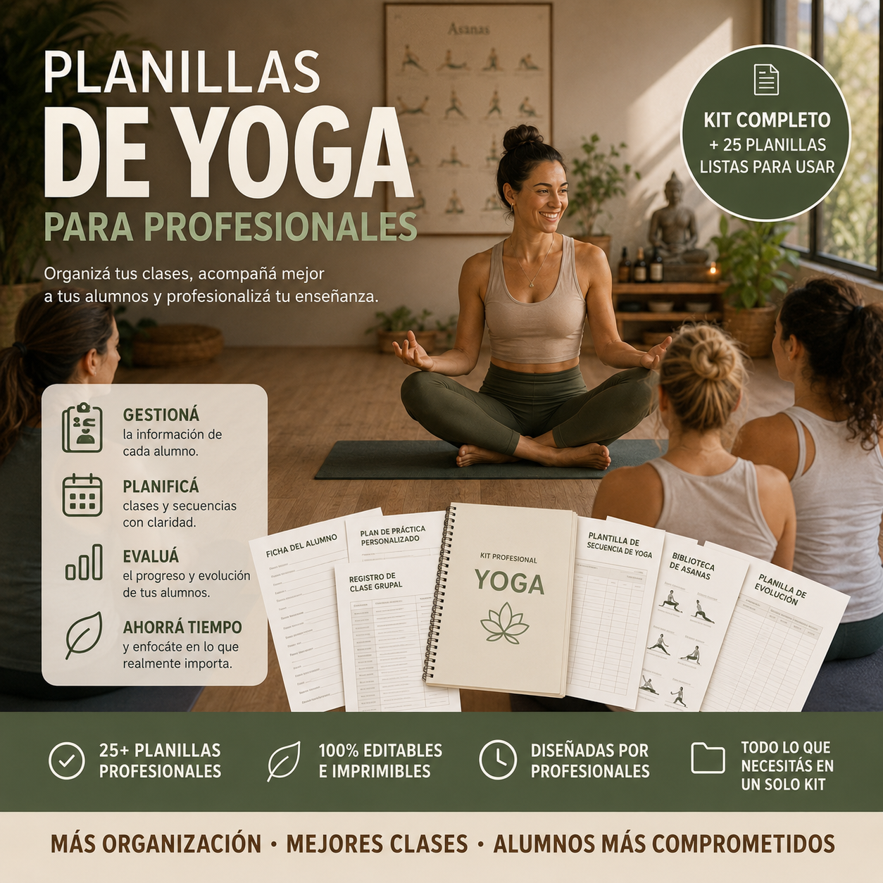 Planillas Exclusivas Profe de Yoga