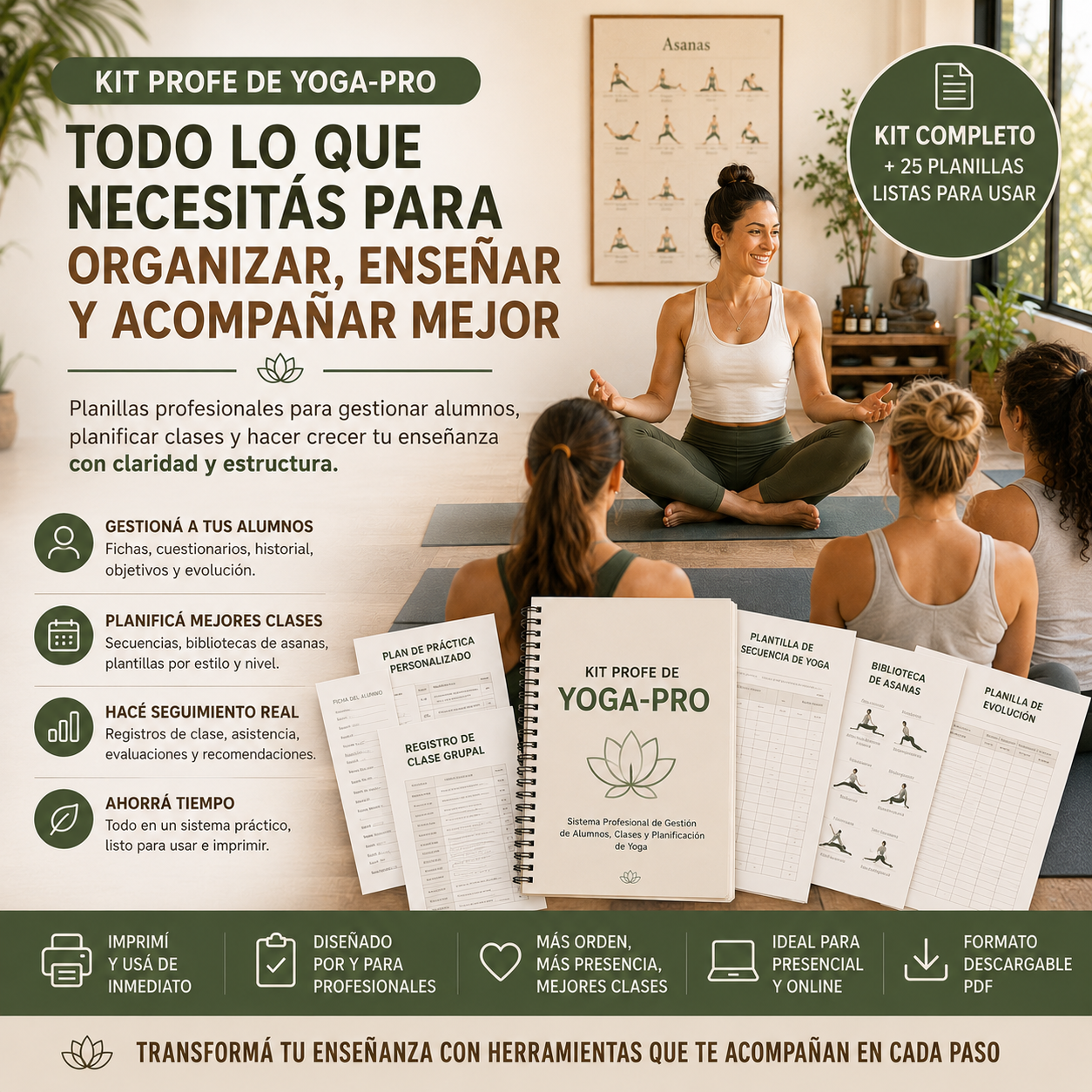 Planillas Exclusivas Profe de Yoga